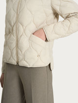 Piumino puffer Onion Quilt con manica lunga Bianchi Donna - Ragno
