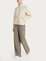Piumino puffer Onion Quilt con manica lunga Bianchi Donna - Ragno