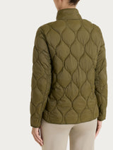 Piumino puffer Onion Quilt con manica lunga Verdi Donna - Ragno