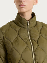 Piumino puffer Onion Quilt con manica lunga Verdi Donna - Ragno