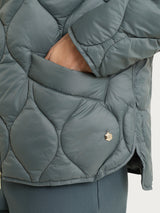 Piumino puffer Onion Quilt con manica lunga Grigi Donna - Ragno