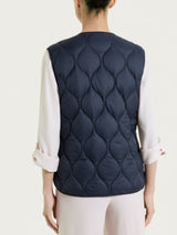 Piumino puffer Smanicato Onion Quilt Blu Donna - Ragno