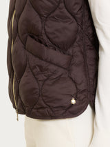 Piumino puffer Smanicato Onion Quilt Marroni Donna - Ragno