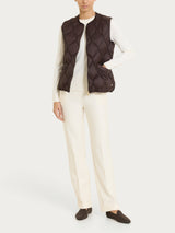 Piumino puffer Smanicato Onion Quilt Marroni Donna - Ragno