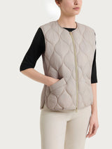 Piumino Smanicato Onion Quilt Marroni Donna - Ragno