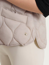 Piumino puffer Smanicato Onion Quilt Marroni Donna - Ragno