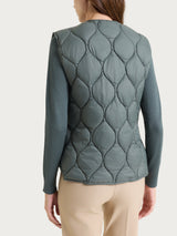 Piumino puffer Smanicato Onion Quilt Grigi Donna - Ragno