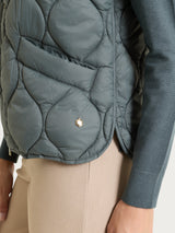 Piumino puffer Smanicato Onion Quilt Grigi Donna - Ragno