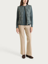 Piumino puffer Smanicato Onion Quilt Grigi Donna - Ragno