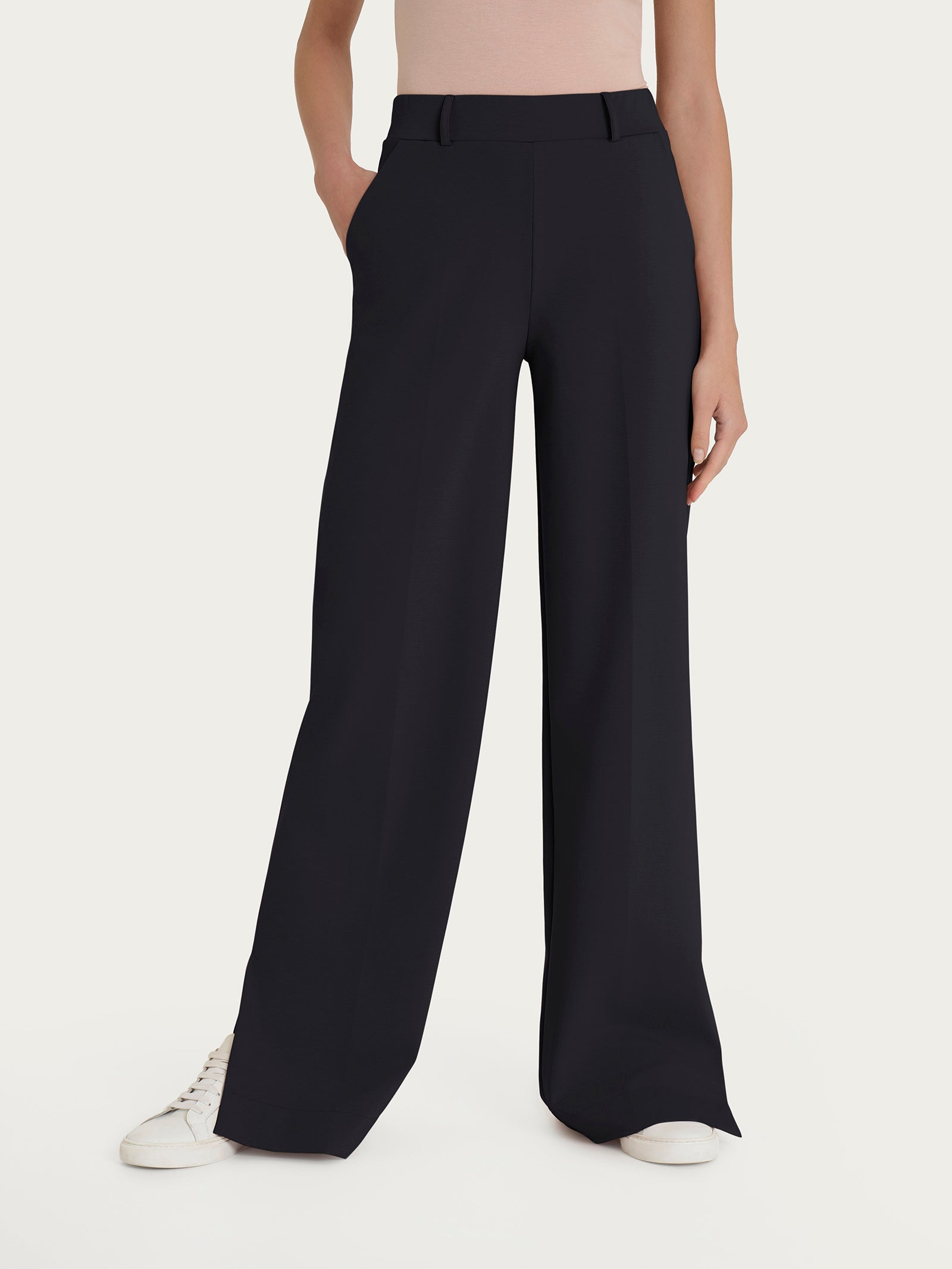 Pantaloni Palazzo Pantaloni Con Spacco In Fondo Pantaloni Donna