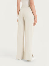 Pantalone a palazzo con tasche in Compact Light Bianchi Donna - Ragno