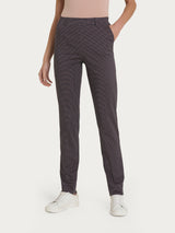 Pantalone chino slim con tasche in Satin Power Marroni Donna - Ragno