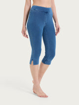 beYOUtiful Homewear – Leggings a pinocchietto in maglia denim Blu Donna - Ragno
