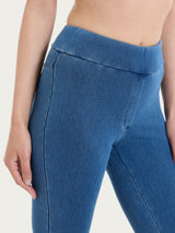 beYOUtiful Homewear – Leggings a pinocchietto in maglia denim Blu Donna - Ragno