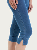 beYOUtiful Homewear – Leggings a pinocchietto in maglia denim Blu Donna - Ragno