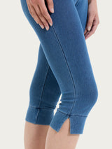 beYOUtiful Homewear – Leggings a pinocchietto in maglia denim Blu Donna - Ragno
