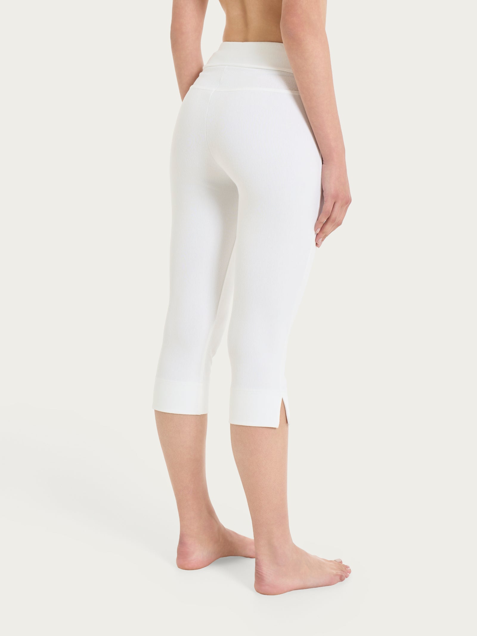 beYOUtiful Homewear – Leggings a pinocchietto in maglia denim Bianchi Donna - Ragno
