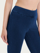 beYOUtiful Homewear – Leggings a pinocchietto in maglia denim Blu Donna - Ragno