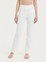 beYOUtiful Homewear – Leggings a gamba dritta in maglia denim Bianchi Donna - Ragno