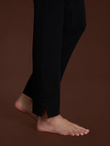beYOUtiful Homewear – Leggings a gamba dritta in maglia denim Neri Donna - Ragno