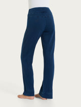 beYOUtiful Homewear – Leggings a gamba dritta in maglia denim Blu Donna - Ragno