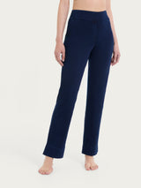 beYOUtiful Homewear – Leggings a gamba dritta in maglia denim Blu Donna - Ragno