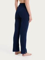 beYOUtiful Homewear – Leggings a gamba dritta in maglia denim Blu Donna - Ragno
