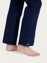 beYOUtiful Homewear – Leggings a gamba dritta in maglia denim Blu Donna - Ragno