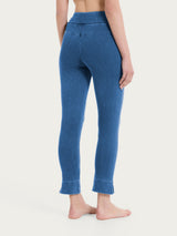 beYOUtiful Homewear – Leggings capri in maglia denim Blu Donna - Ragno