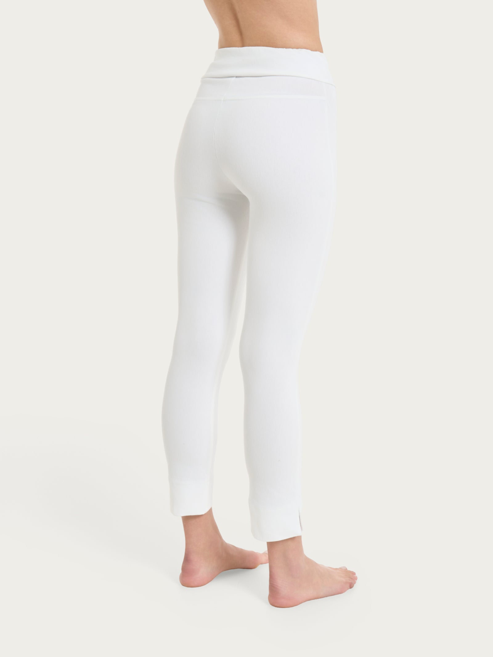 beYOUtiful Homewear – Leggings capri in maglia denim Bianchi Donna - Ragno
