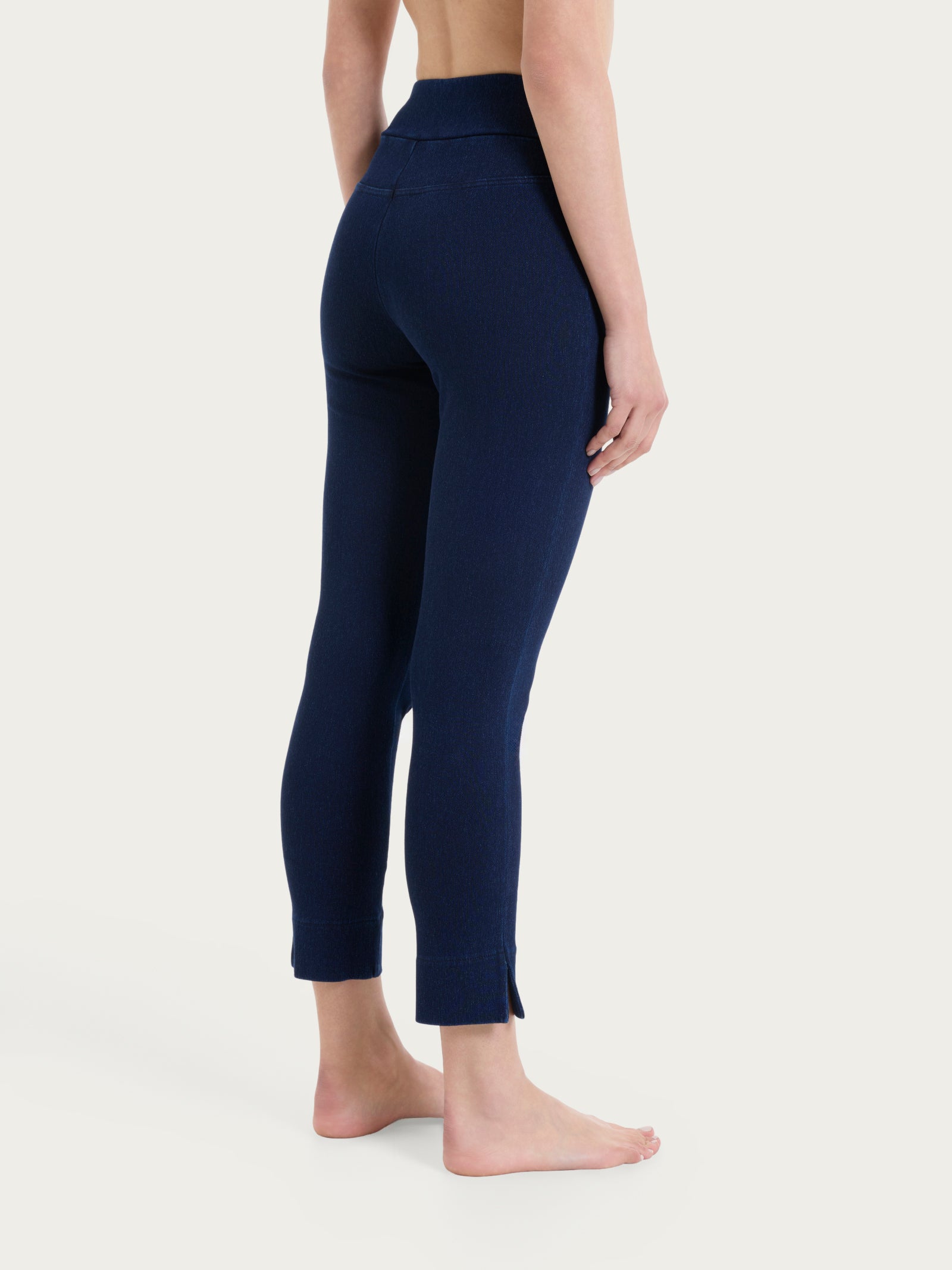beYOUtiful Homewear – Leggings capri in maglia denim Blu Donna - Ragno