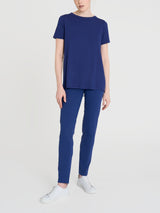 Maglietta con retro con stripes in Viscosa Summer Blu Donna - Ragno