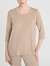 Maglia con retro con stripes in Misto Viscosa Marroni Donna - Ragno