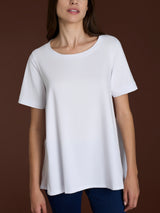 beYOUtiful Homewear – Maglietta girocollo in cotone elasticizzato Bianchi Donna - Ragno
