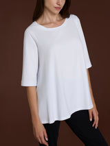 beYOUtiful Homewear – Maglietta con manica 3/4 in cotone elasticizzato Bianchi Donna - Ragno
