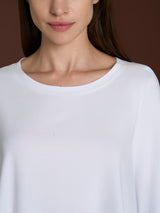 beYOUtiful Homewear – Maglietta con manica 3/4 in cotone elasticizzato Bianchi Donna - Ragno