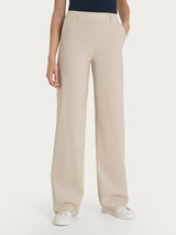 Pantalone ampio con tasche e risvolto in Super Fresh Bianchi Donna - Ragno