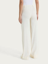 Pantalone ampio con tasche e risvolto in Super Fresh Bianchi Donna - Ragno
