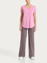 Pantalone ampio con tasche e risvolto in Super Fresh Marroni Donna - Ragno