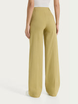 Pantalone ampio con tasche e risvolto in Super Fresh Verdi Donna - Ragno