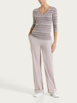 Pantalone ampio con tasche e risvolto in Super Fresh Rosa Donna - Ragno