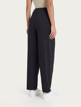 Pantalone a carota con tasche e pinces in Super Fresh Neri Donna - Ragno