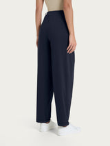 Pantalone a carota con tasche e pinces in Super Fresh Blu Donna - Ragno