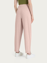 Pantalone a carota con tasche e pinces in Super Fresh Rosa Donna - Ragno