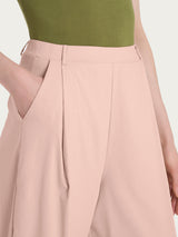 Pantalone a carota con tasche e pinces in Super Fresh Rosa Donna - Ragno