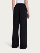 Pantalone ampio con tasche in Ecoseta Neri Donna - Ragno