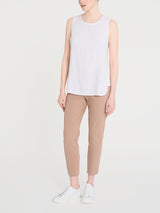 Top a spalla larga con inserto laterale in Misto Viscosa Bianchi Donna - Ragno