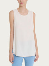 Top a spalla larga con inserto laterale in Misto Viscosa Bianchi Donna - Ragno