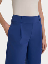 Pantalone a carota con tasche in Compact Light Blu Donna - Ragno
