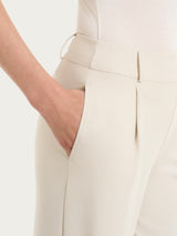 Pantalone a carota con tasche in Compact Light Bianchi Donna - Ragno